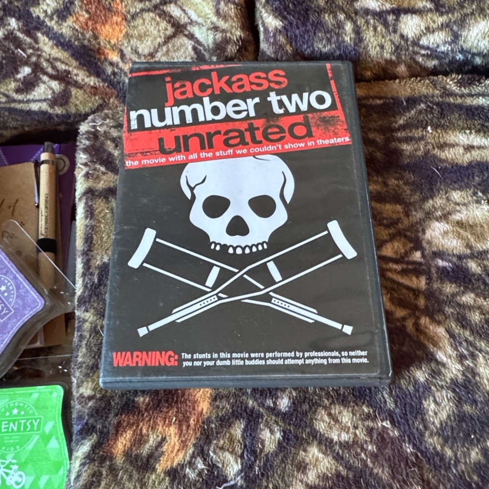 ★ Jackass Number Two Unrated DVD Movie Comedy MTV Collectible